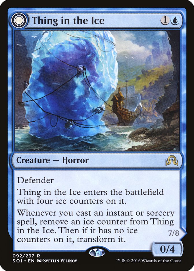 Thing in the Ice // Awoken Horror [Shadows over Innistrad] | Gauntlet Hobbies - Angola