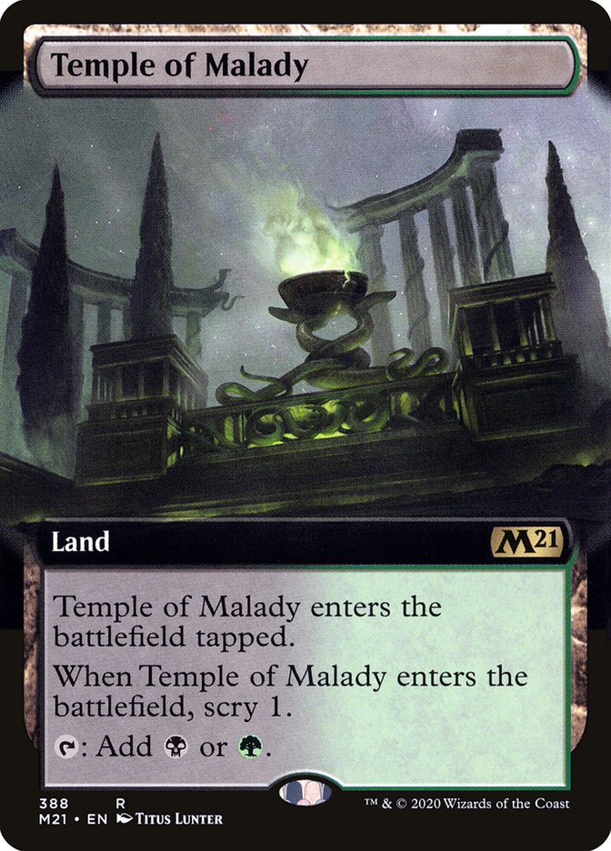 Temple of Malady (Extended) [Core Set 2021] | Gauntlet Hobbies - Angola