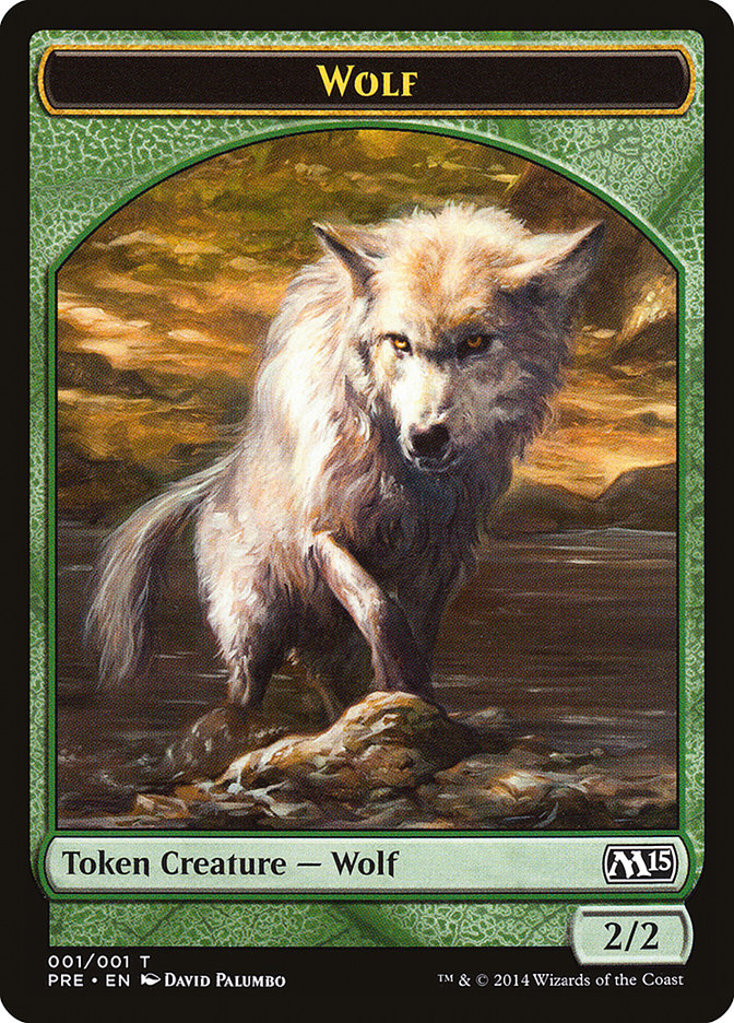 Wolf Token [Magic 2015 Prerelease Promos] | Gauntlet Hobbies - Angola