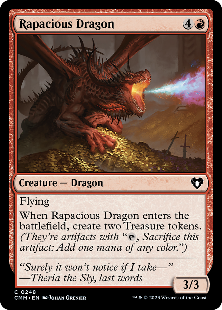 Rapacious Dragon [Commander Masters] | Gauntlet Hobbies - Angola