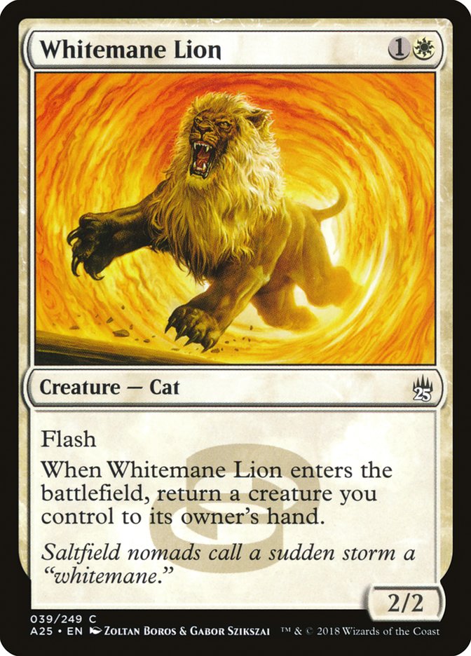 Whitemane Lion [Masters 25] | Gauntlet Hobbies - Angola