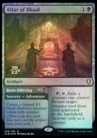 Altar of Bhaal // Bone Offering [Commander Legends: Battle for Baldur's Gate Prerelease Promos] | Gauntlet Hobbies - Angola