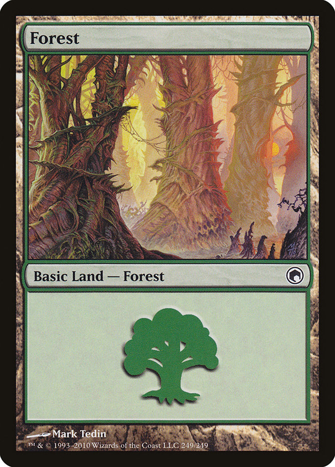 Forest (249) [Scars of Mirrodin] | Gauntlet Hobbies - Angola