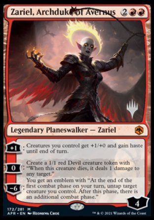 Zariel, Archduke of Avernus (Promo Pack) [Dungeons & Dragons: Adventures in the Forgotten Realms Promos] | Gauntlet Hobbies - Angola