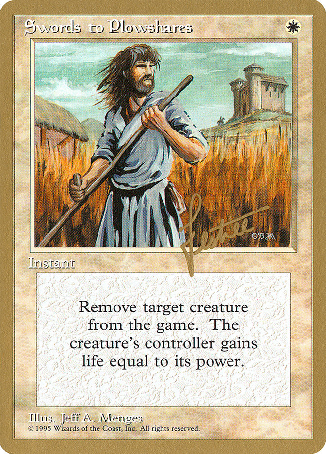 Swords to Plowshares (Bertrand Lestree) [Pro Tour Collector Set] | Gauntlet Hobbies - Angola