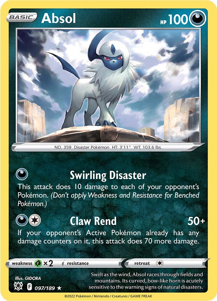 Absol (097/189) (Theme Deck Exclusive) [Sword & Shield: Astral Radiance] | Gauntlet Hobbies - Angola
