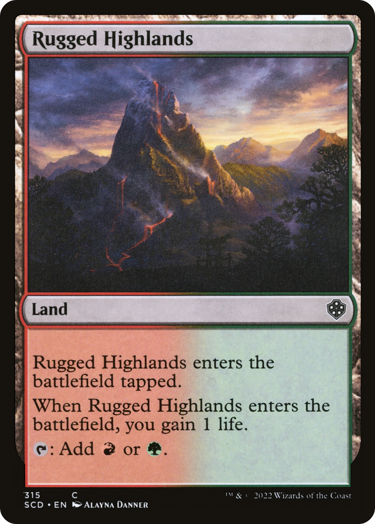 Rugged Highlands [Starter Commander Decks] | Gauntlet Hobbies - Angola