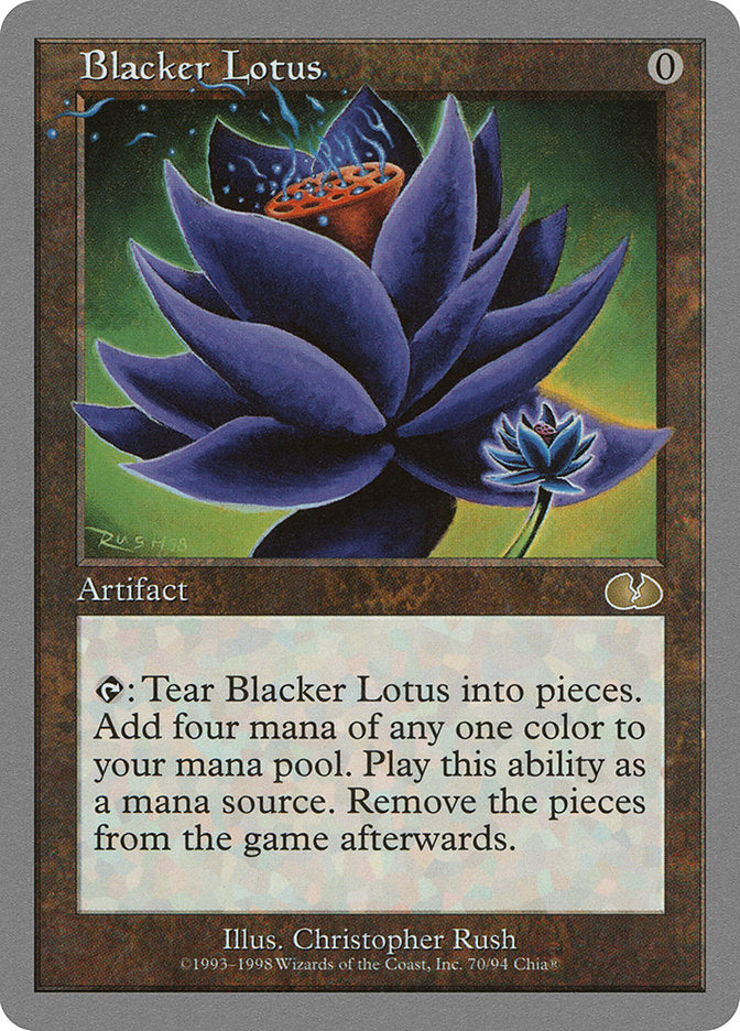 Blacker Lotus [Unglued] | Gauntlet Hobbies - Angola