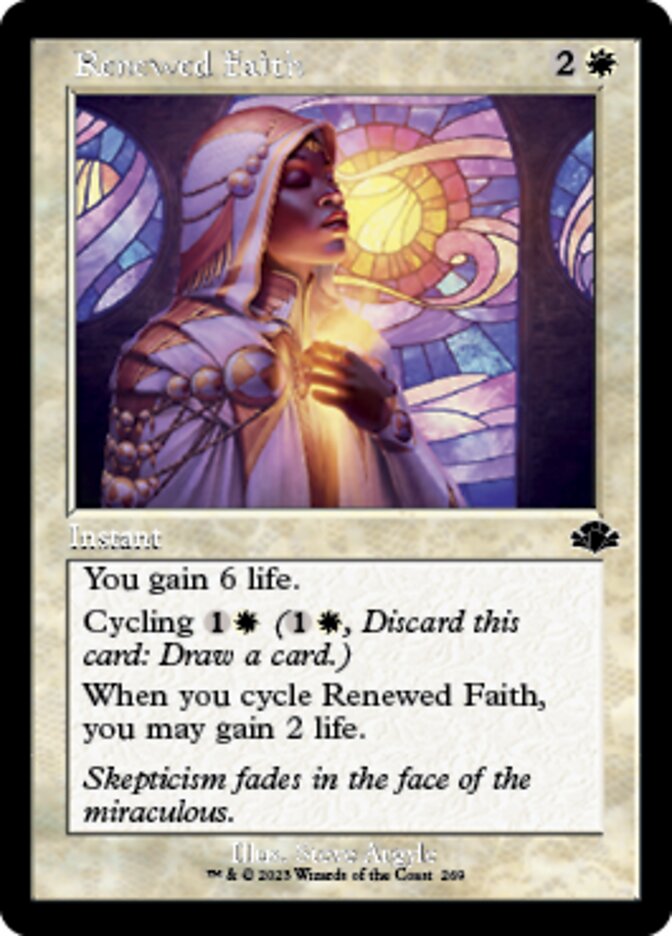 Renewed Faith (Retro) [Dominaria Remastered] | Gauntlet Hobbies - Angola