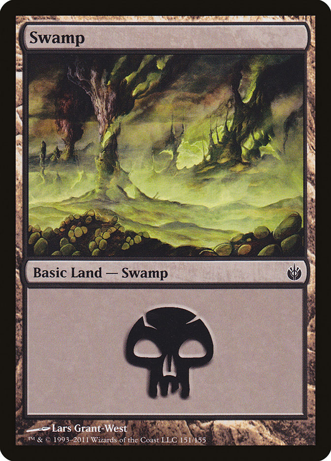 Swamp (151) [Mirrodin Besieged] | Gauntlet Hobbies - Angola