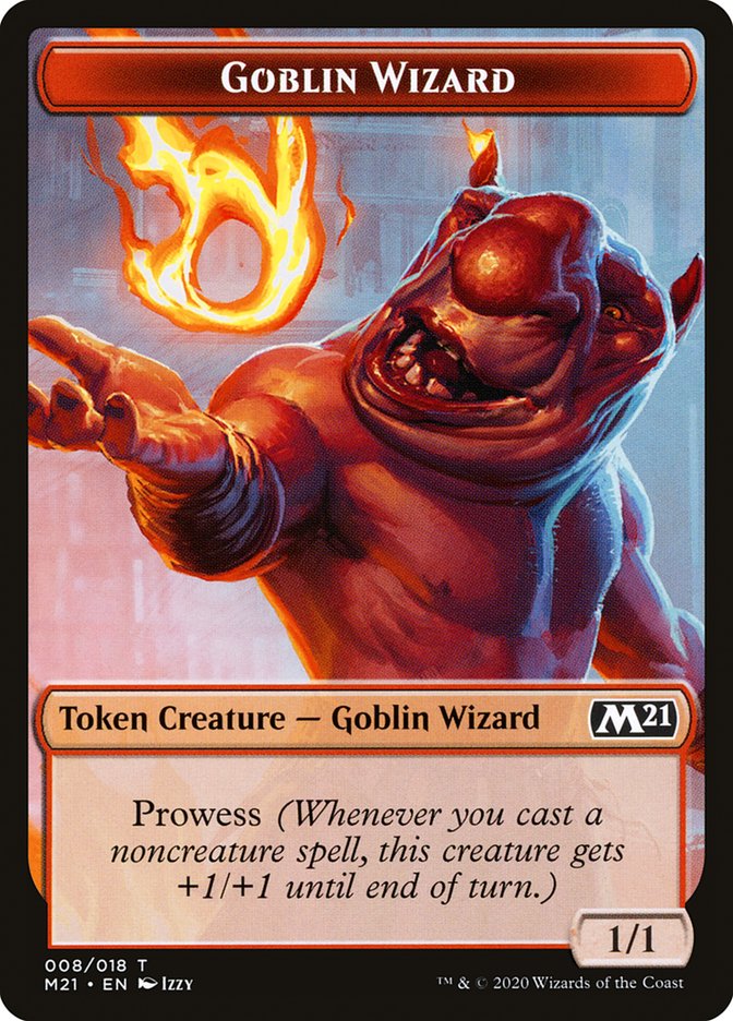 Cat (011) // Goblin Wizard Double-sided Token [Core Set 2021 Tokens] | Gauntlet Hobbies - Angola