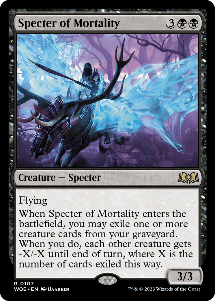 Specter of Mortality [Wilds of Eldraine] | Gauntlet Hobbies - Angola