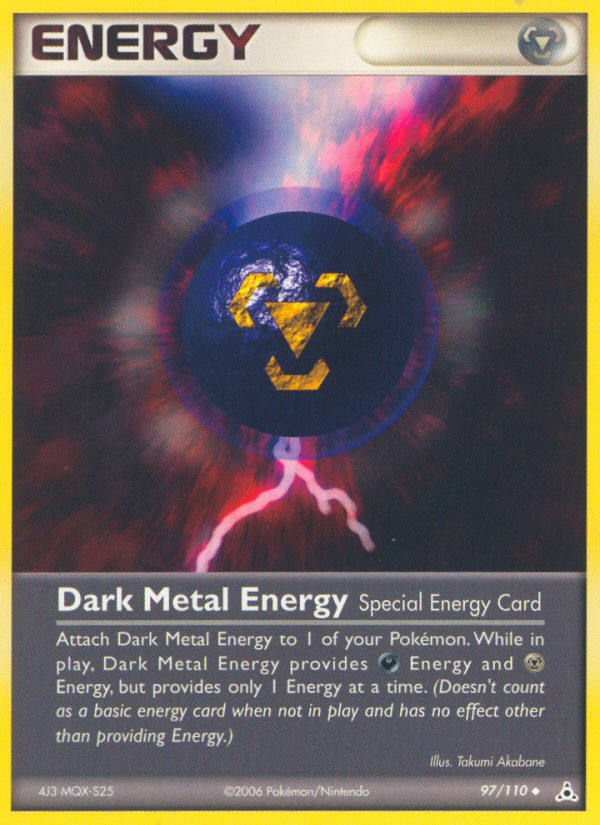 Dark Metal Energy (97/110) [EX: Holon Phantoms] | Gauntlet Hobbies - Angola