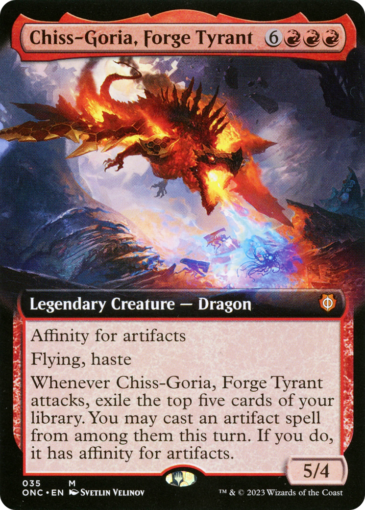 Chiss-Goria, Forge Tyrant (Extended Art) [Phyrexia: All Will Be One Commander] | Gauntlet Hobbies - Angola