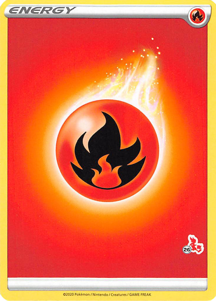 Fire Energy (Cinderace Stamp #26) [Battle Academy 2022] | Gauntlet Hobbies - Angola