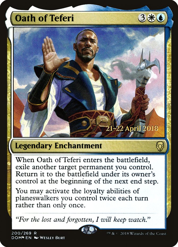 Oath of Teferi [Dominaria Prerelease Promos]