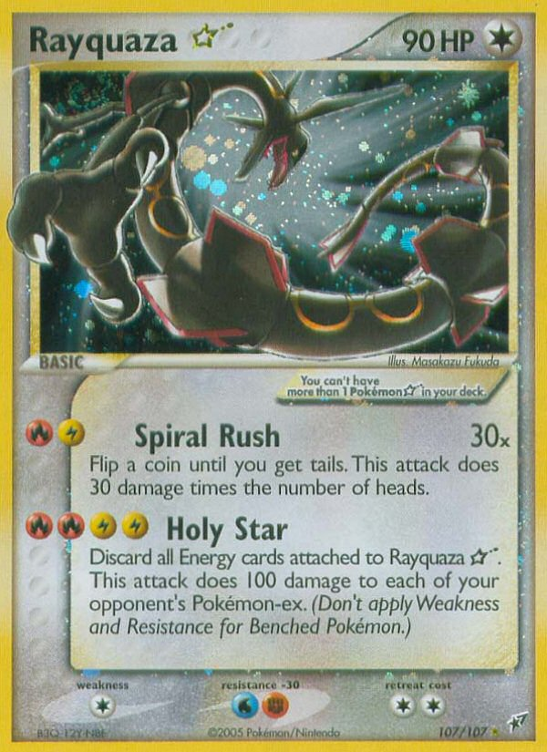 Rayquaza Star (107/107) [EX: Deoxys] | Gauntlet Hobbies - Angola