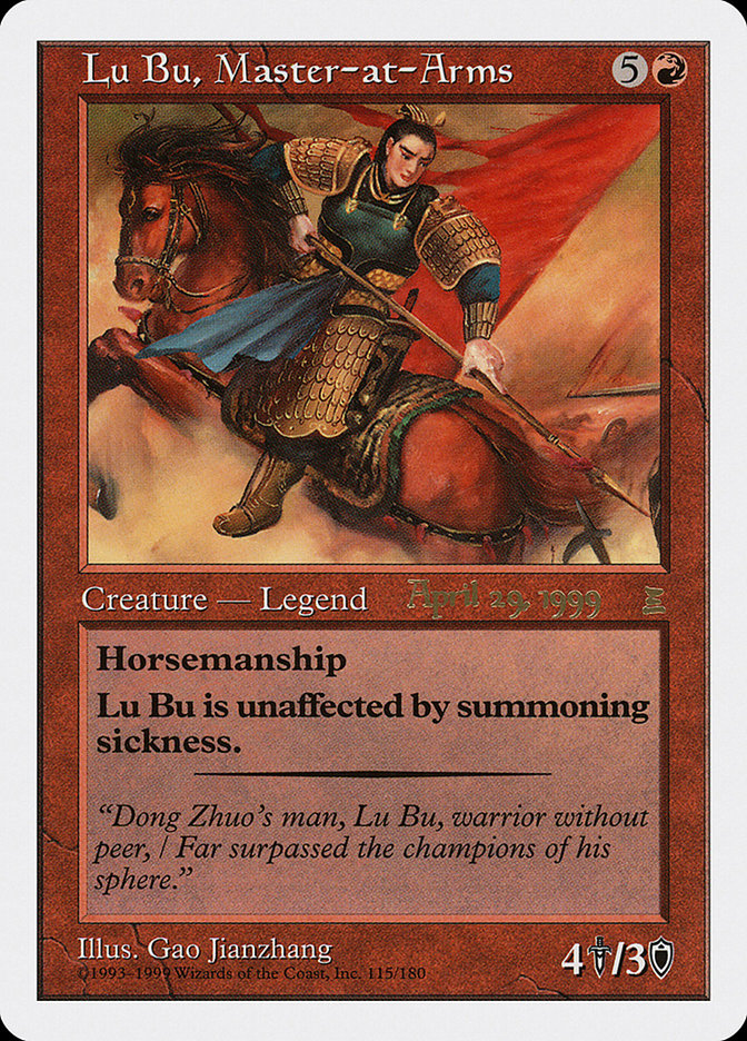 Lu Bu, Master-at-Arms (April 29, 1999) [Portal Three Kingdoms Promos] | Gauntlet Hobbies - Angola