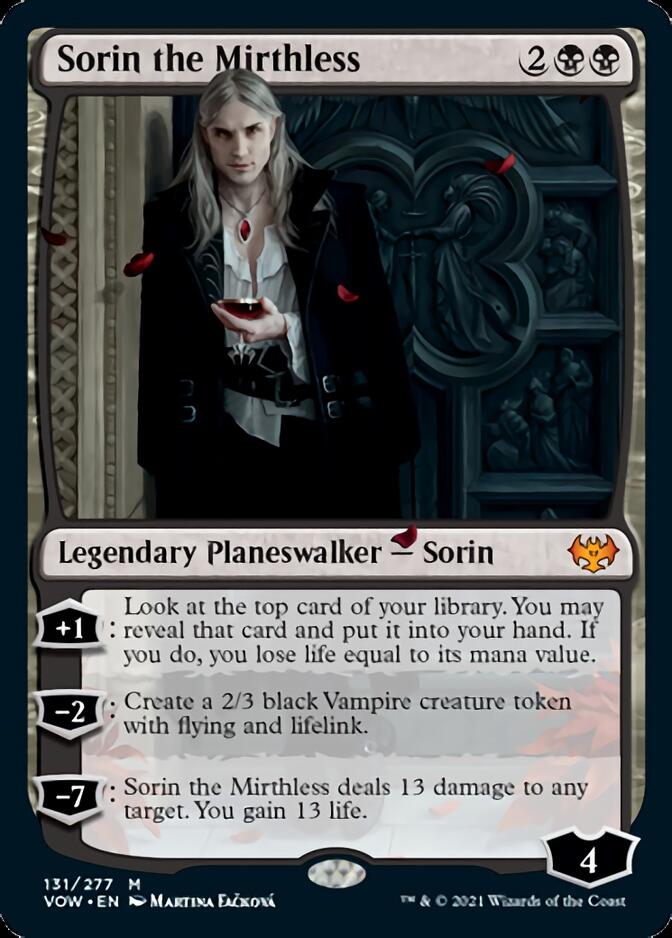 Sorin the Mirthless [Innistrad: Crimson Vow] | Gauntlet Hobbies - Angola