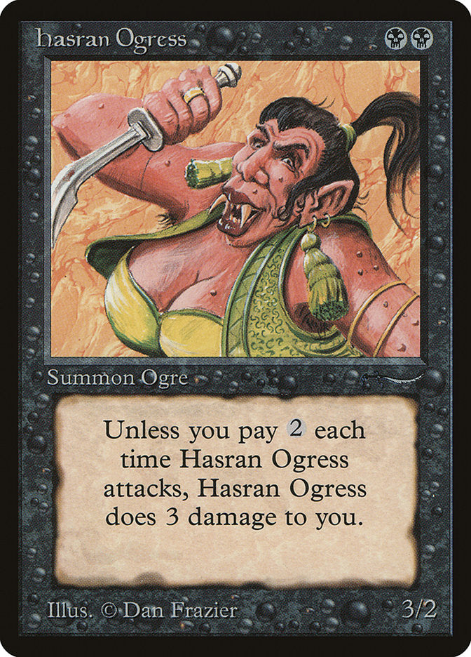 Hasran Ogress (Light Mana Cost) [Arabian Nights] | Gauntlet Hobbies - Angola