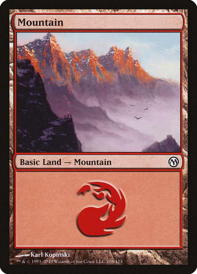 Mountain (108) [Duels of the Planeswalkers] | Gauntlet Hobbies - Angola