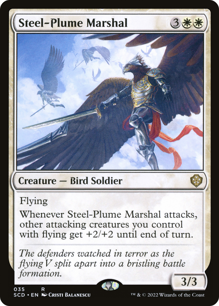 Steel-Plume Marshal [Starter Commander Decks] | Gauntlet Hobbies - Angola