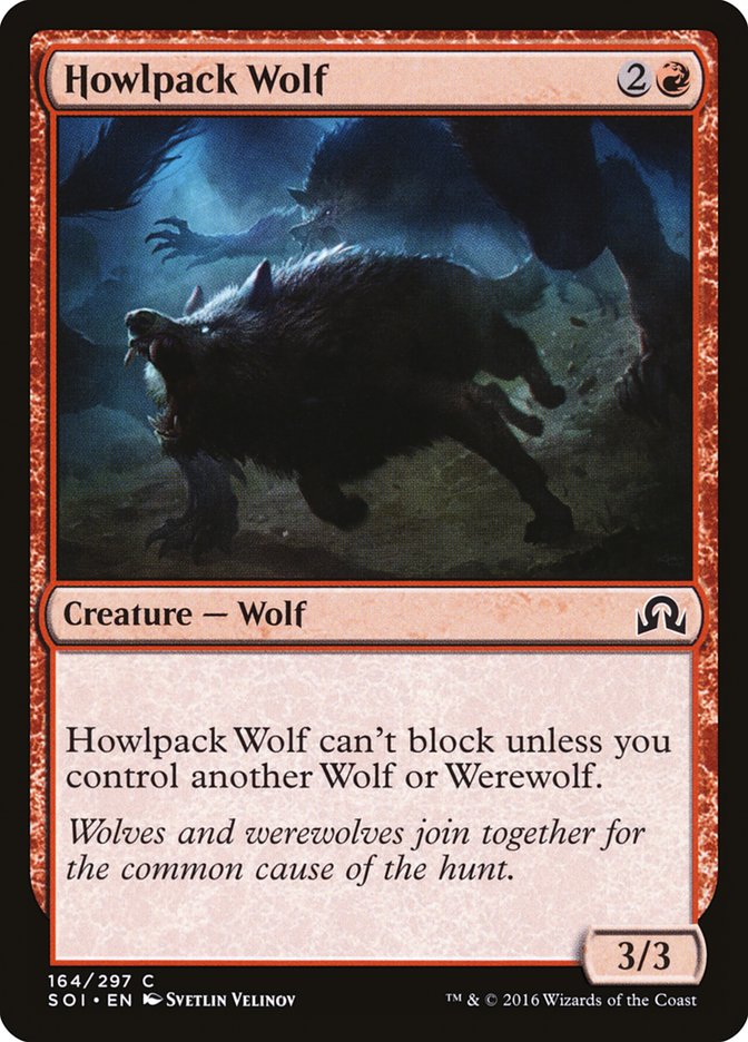 Howlpack Wolf [Shadows over Innistrad] | Gauntlet Hobbies - Angola