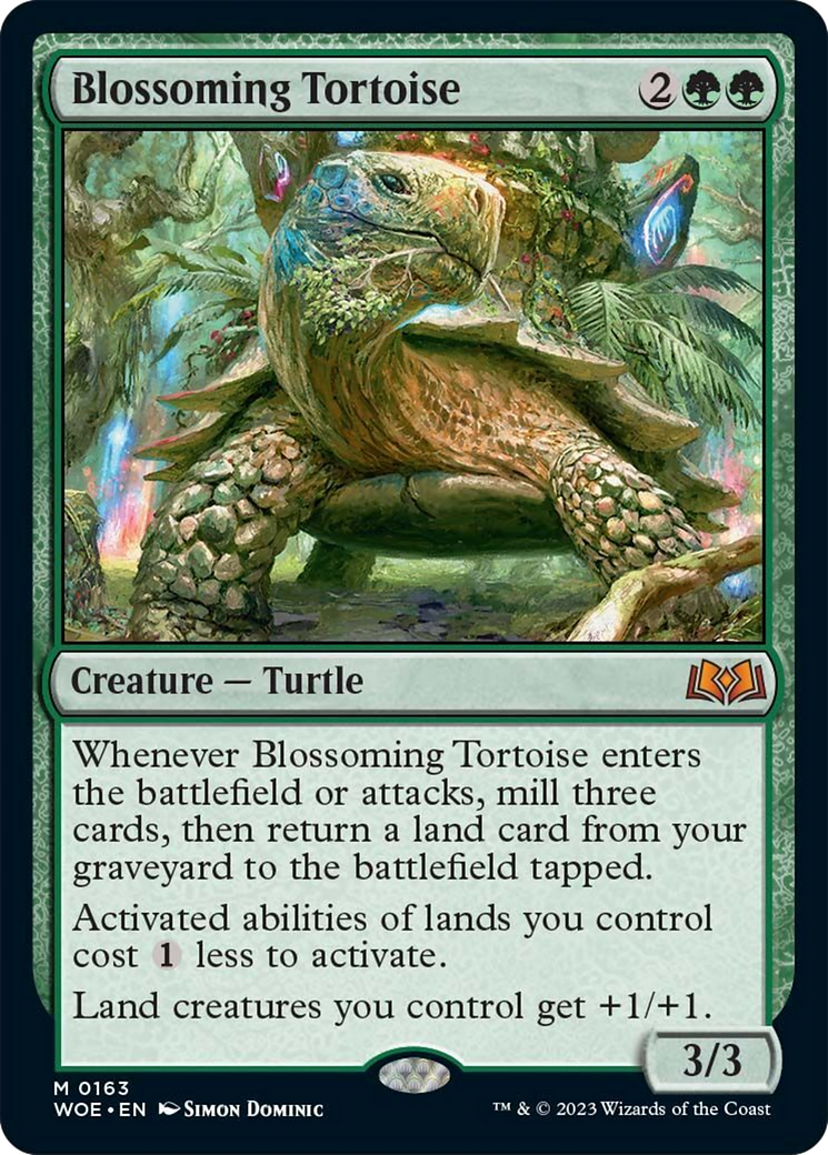 Blossoming Tortoise [Wilds of Eldraine] | Gauntlet Hobbies - Angola