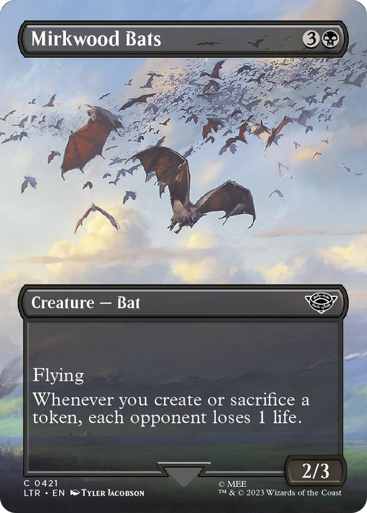 Mirkwood Bats (Borderless Alternate Art) [The Lord of the Rings: Tales of Middle-Earth] | Gauntlet Hobbies - Angola
