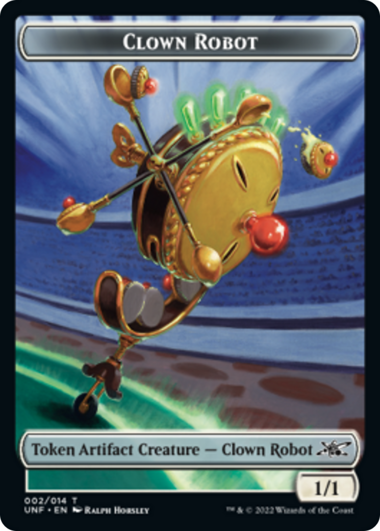 Clown Robot (002) // Storm Crow Double-sided Token [Unfinity Tokens] | Gauntlet Hobbies - Angola