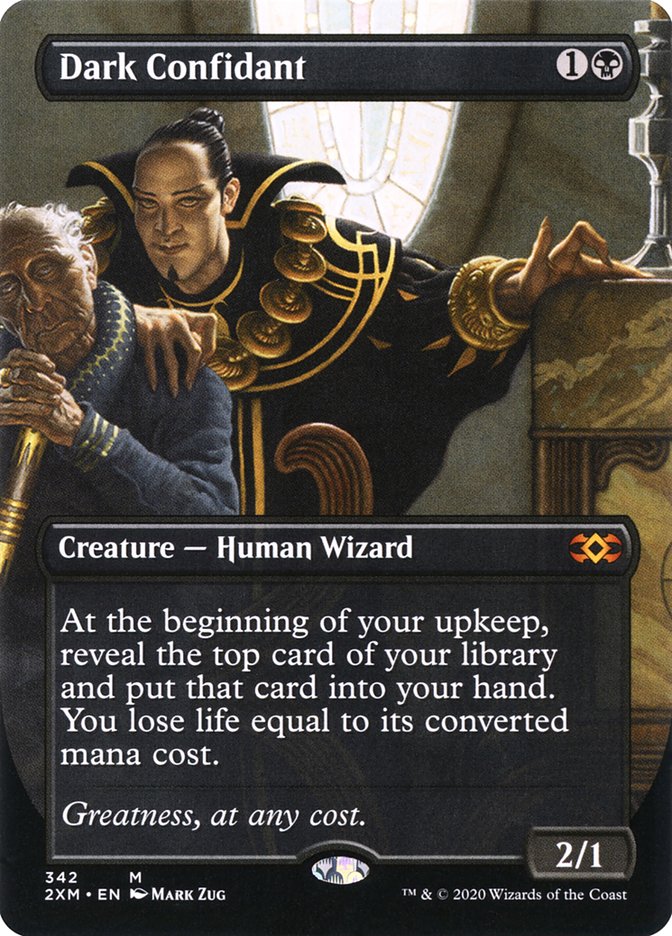 Dark Confidant (Toppers) [Double Masters Extended Art] | Gauntlet Hobbies - Angola