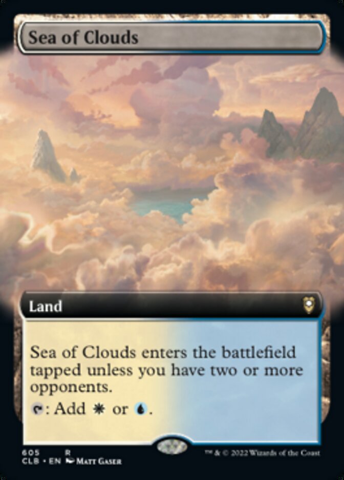 Sea of Clouds (Extended Art) [Commander Legends: Battle for Baldur's Gate] | Gauntlet Hobbies - Angola