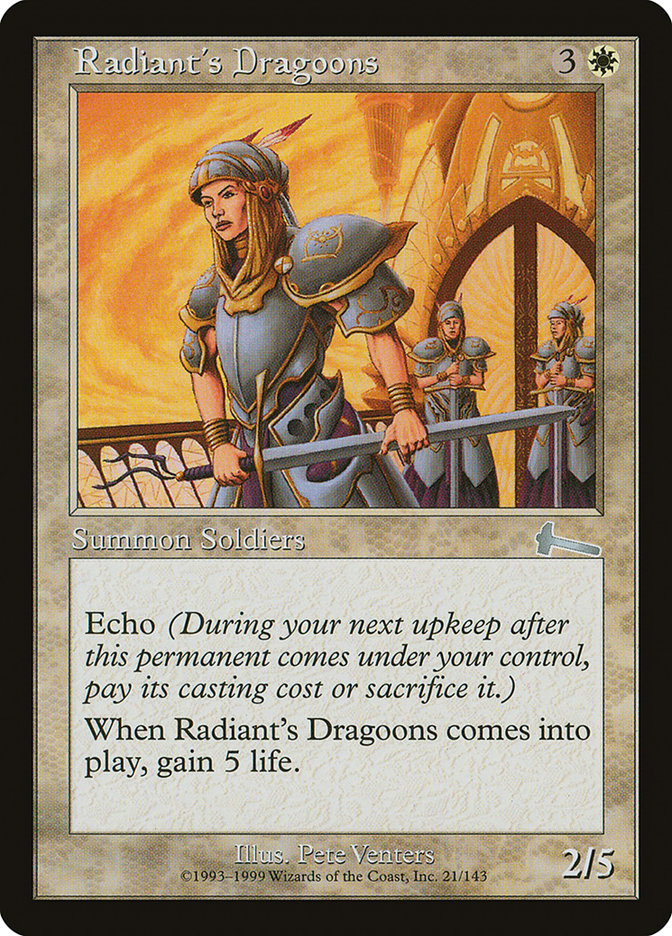 Radiant's Dragoons [Urza's Legacy] | Gauntlet Hobbies - Angola