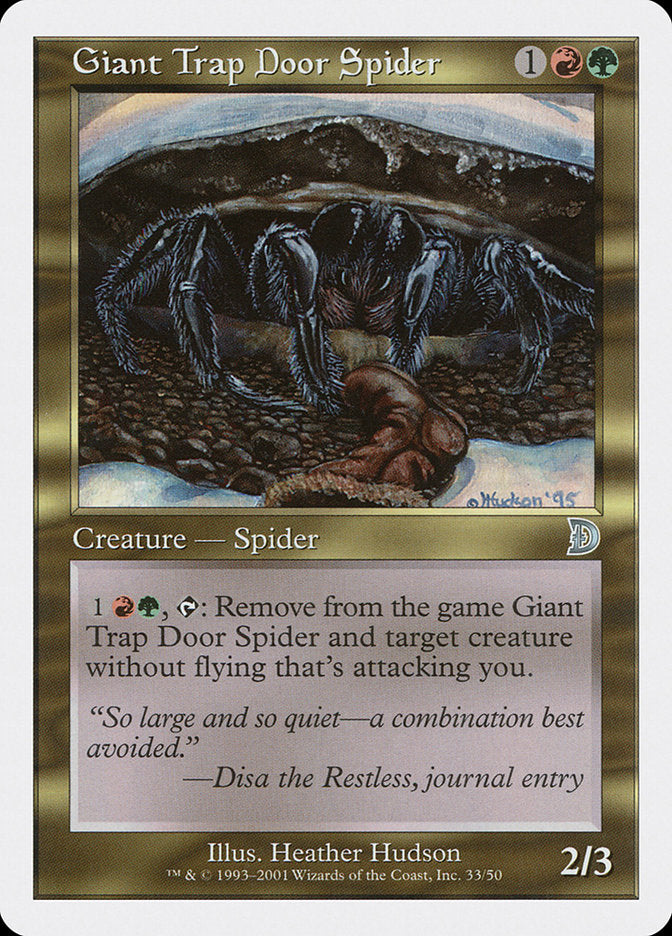 Giant Trap Door Spider [Deckmasters] | Gauntlet Hobbies - Angola