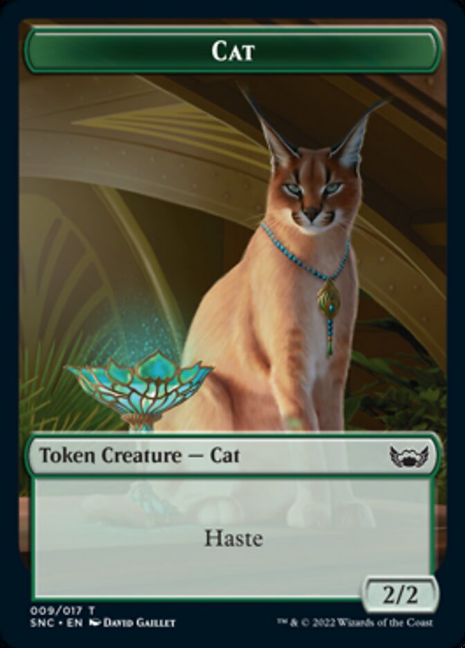 Cat // Rogue Double-sided Token [Streets of New Capenna Tokens] | Gauntlet Hobbies - Angola
