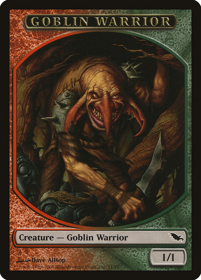 Goblin Warrior Token [Shadowmoor Tokens] | Gauntlet Hobbies - Angola