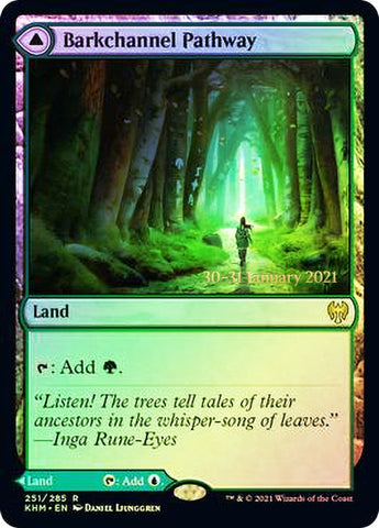 Barkchannel Pathway // Tidechannel Pathway [Kaldheim Prerelease Promos]