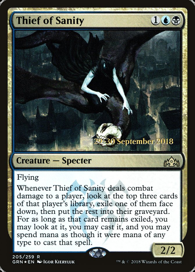Thief of Sanity [Guilds of Ravnica Prerelease Promos] | Gauntlet Hobbies - Angola