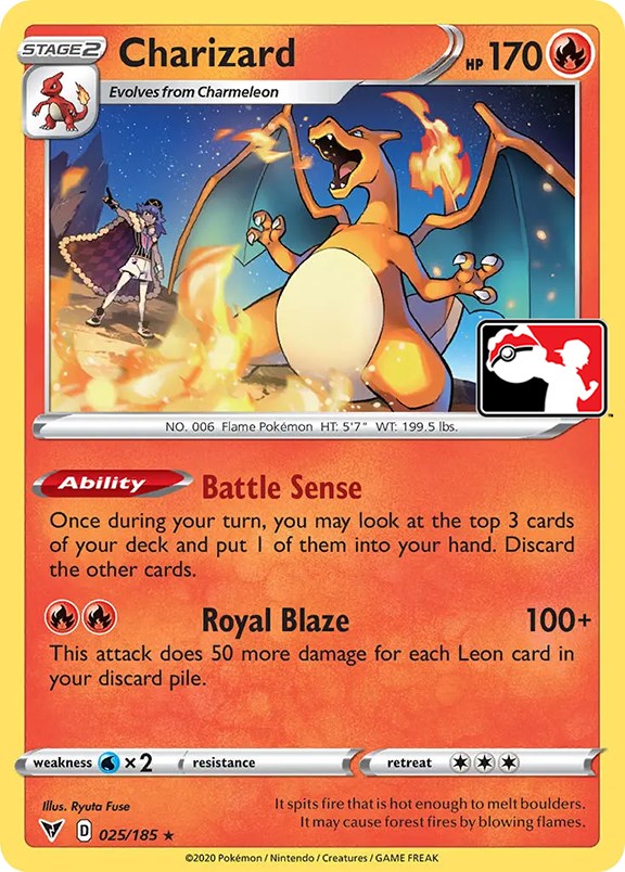 Charizard (025/185) [Prize Pack Series One] | Gauntlet Hobbies - Angola
