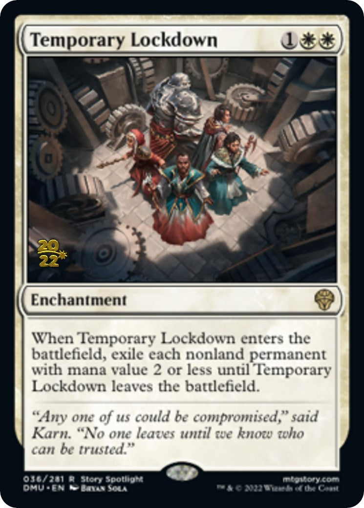 Temporary Lockdown [Dominaria United Prerelease Promos] | Gauntlet Hobbies - Angola