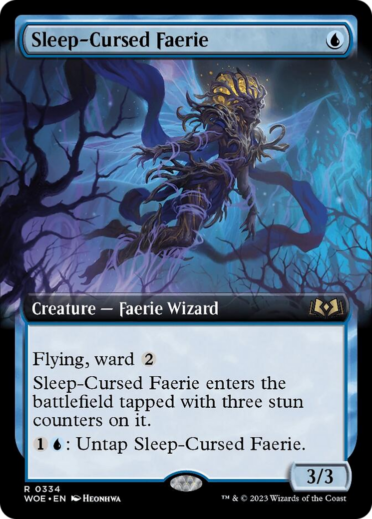 Sleep-Cursed Faerie (Extended Art) [Wilds of Eldraine] | Gauntlet Hobbies - Angola