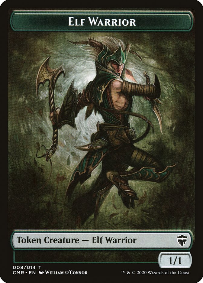 Elf Warrior // Zombie Token [Commander Legends Tokens] | Gauntlet Hobbies - Angola