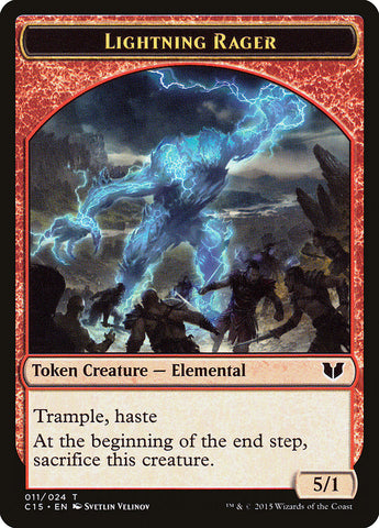 Lightning Rager // Lightning Rager Double-Sided Token [Commander 2015 Tokens]