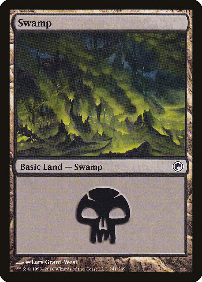 Swamp (241) [Scars of Mirrodin] | Gauntlet Hobbies - Angola