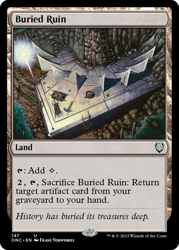 Buried Ruin [Phyrexia: All Will Be One Commander] | Gauntlet Hobbies - Angola
