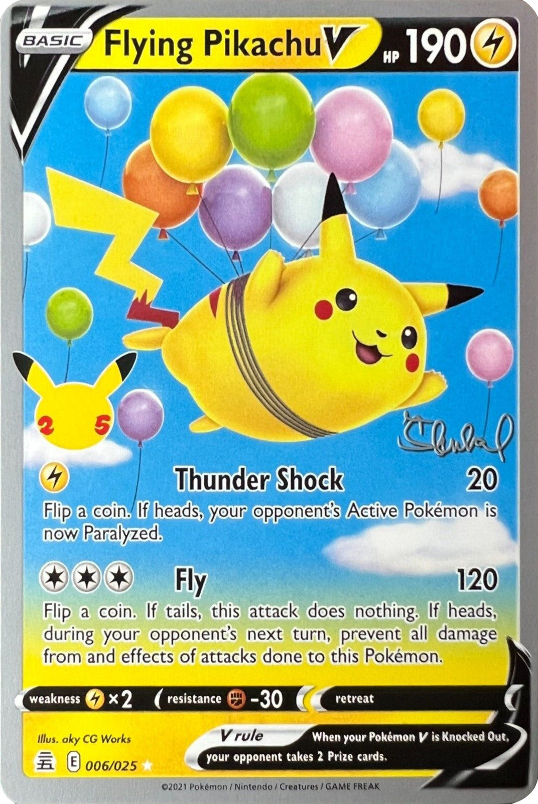 Flying Pikachu V (006/025) (ADP - Ondrej Skubal) [World Championships 2022] | Gauntlet Hobbies - Angola
