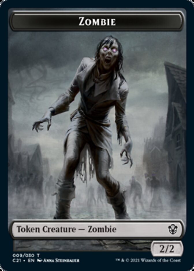 Zombie // Spirit Token [Commander 2021 Tokens] | Gauntlet Hobbies - Angola