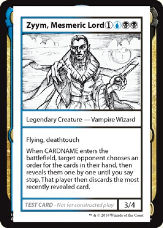 Zyym, Mesmeric Lord (2021 Edition) [Mystery Booster Playtest Cards] | Gauntlet Hobbies - Angola