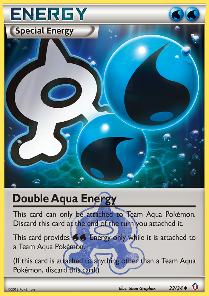 Double Aqua Energy (33/34) [XY: Double Crisis] | Gauntlet Hobbies - Angola