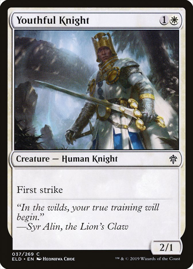 Youthful Knight [Throne of Eldraine] | Gauntlet Hobbies - Angola